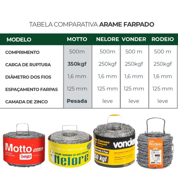 Arame Farpado Motto Mundial 250 m - Image 2