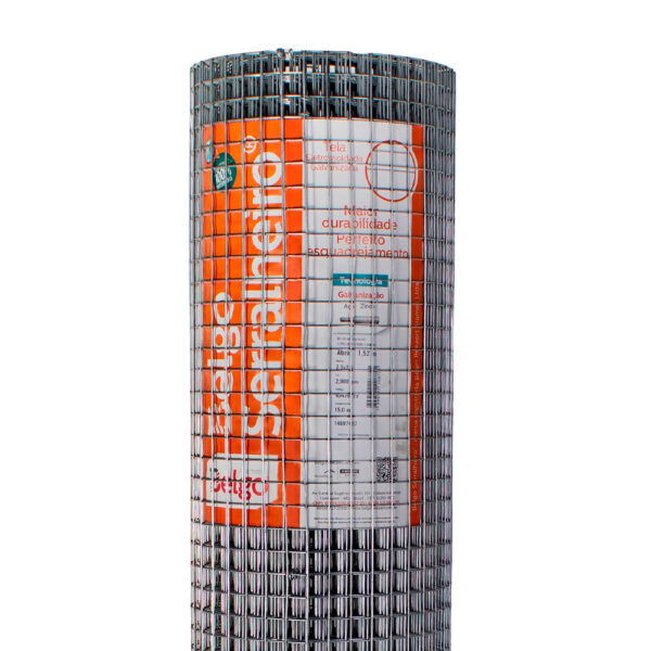 Tela Soldada Galvanizada Serralheiro - Malha 2,5cm - Fio 2,0mm (Belgo)