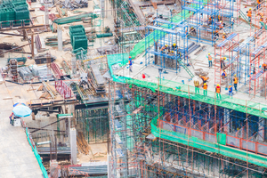 tela fachadeira em obras
